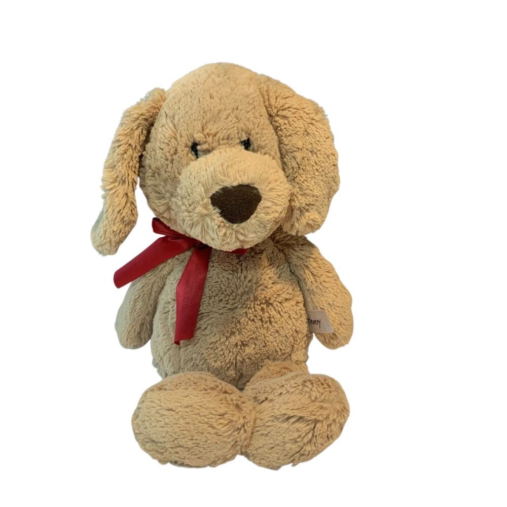 Henery Aurora World Puppy Dog Red Bow Plush 14 inch Soft